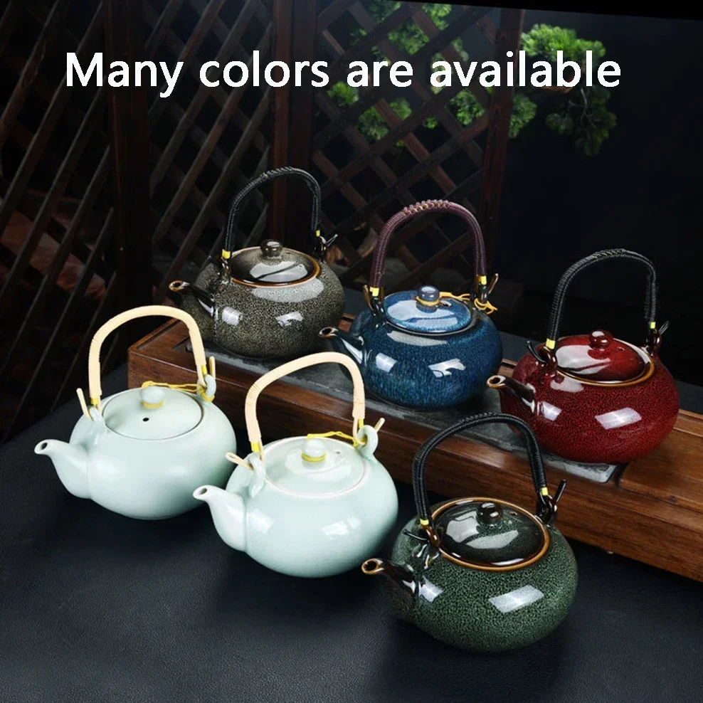 Ceramic Teapot Large 700ML Home Handle Pot Tea Room Accessories Tea Pot Cold Kettle Vintage Celadon Tea Set
Ceramic Teapot Large 700ML Home Handle Pot Tea Room Accessories Tea Pot Cold Kettle Vintage Celadon Tea Set