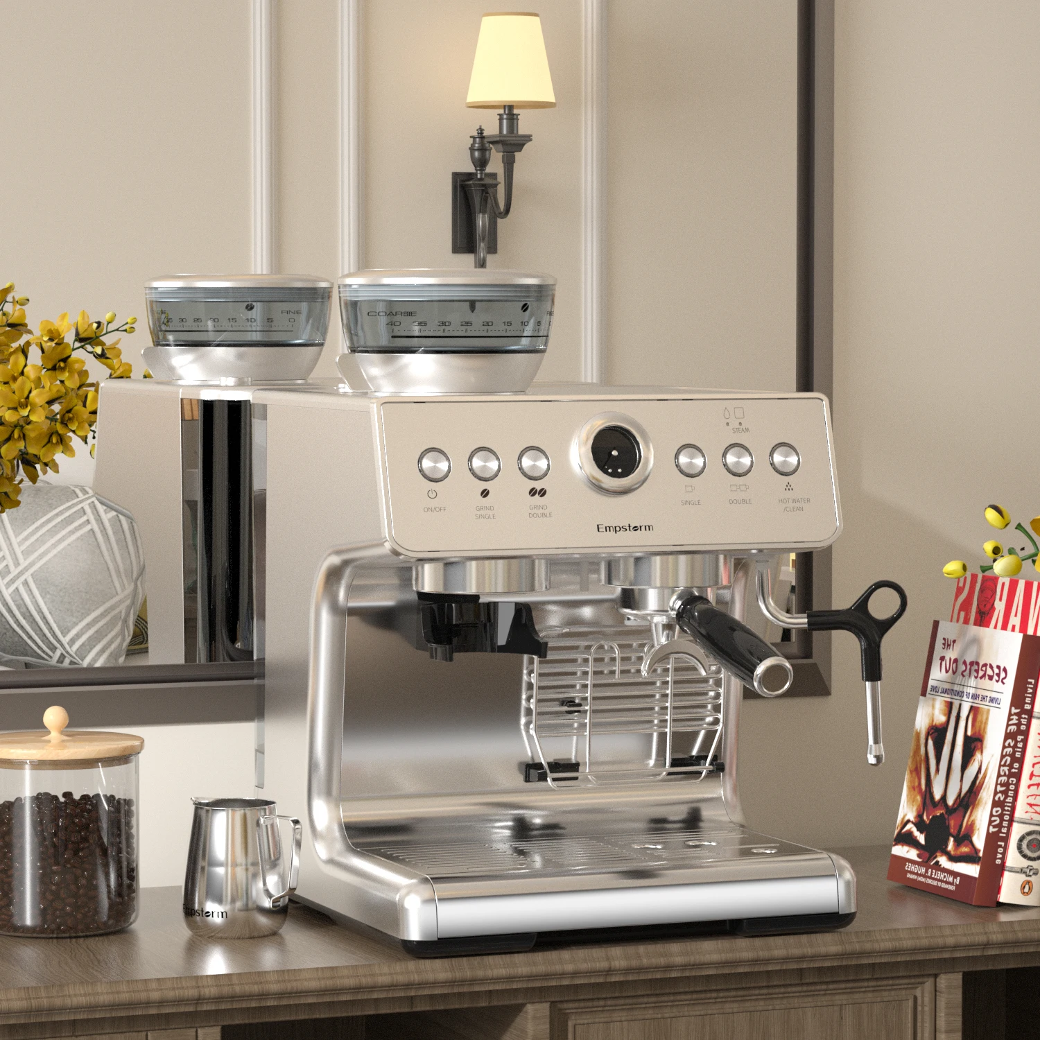 Hot Selling Dicount Professional 19Bar Strong Water Pump High Quality Best Sale Espresso Machine For Home
Hot Selling Dicount Professional 19Bar Strong Water Pump High Quality Best Sale Espresso Machine For Home