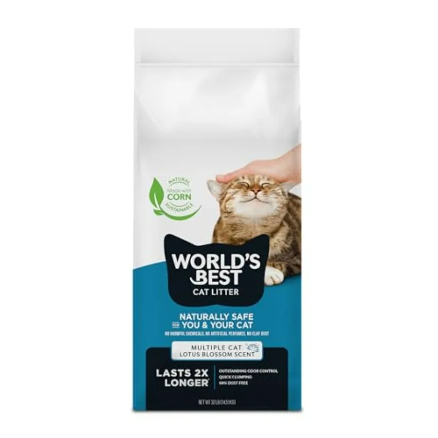 Multiple Cat Lotus Blossom Scented s - Natural Ingredients, Quick Clumping, Flushable, 99% Dust Free and Made in USA - Floral F
Multiple Cat Lotus Blossom Scented s - Natural Ingredients, Quick Clumping, Flushable, 99% Dust Free and Made in USA - Floral F
