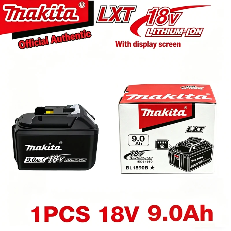 Makita 9Ah for Makita 18V Battery 9000mAh BL1830B BL1850B BL1850 BL1840 BL1860 BL1815 Replacement Lithium Battery
Makita 9Ah for Makita 18V Battery 9000mAh BL1830B BL1850B BL1850 BL1840 BL1860 BL1815 Replacement Lithium Battery