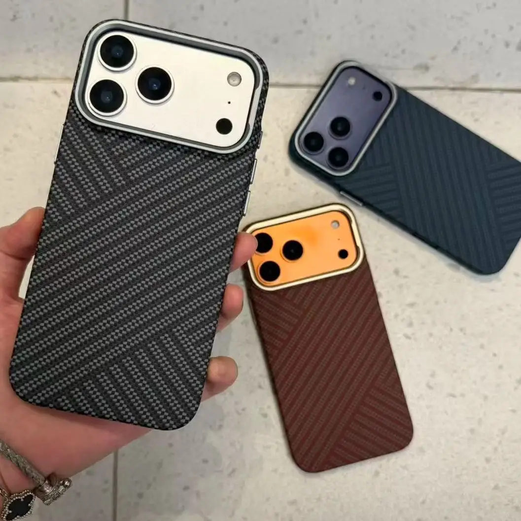 Carbon Fiber Kevlar Aramid Texture Business Magnetic Case for iPhone 16 17 ProMax Cover for Magsafe Wireless Charging for 15Pro
Carbon Fiber Kevlar Aramid Texture Business Magnetic Case for iPhone 16 17 ProMax Cover for Magsafe Wireless Charging for 15Pro
