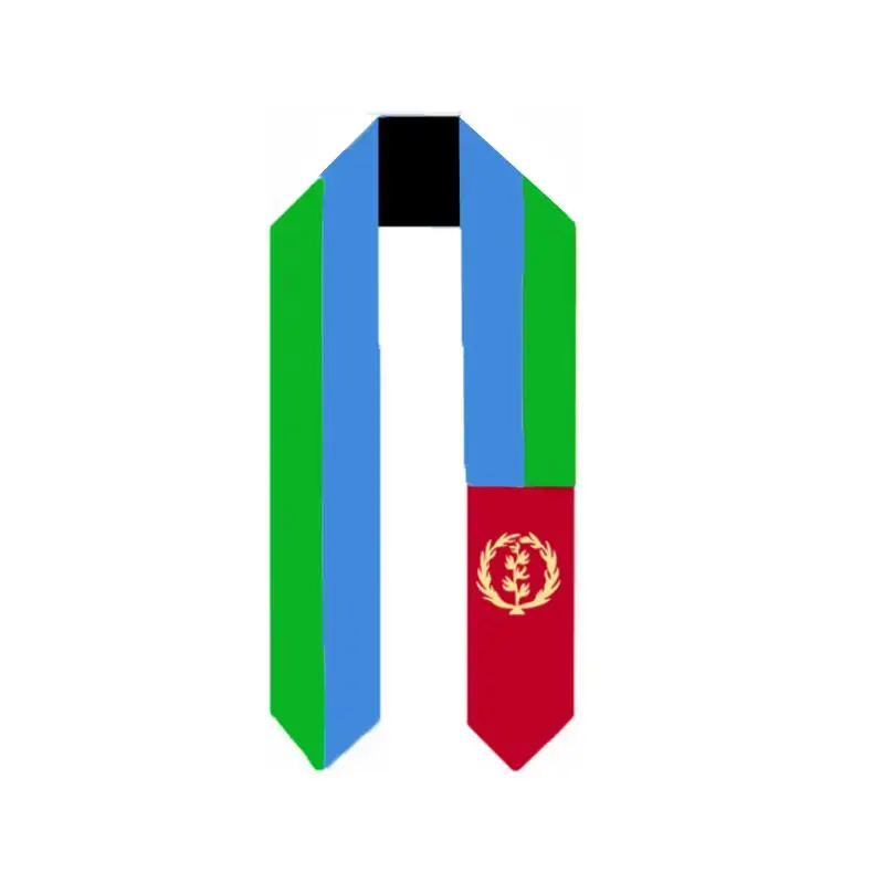 Eritrea FLAG scarf Graduation Sash Customized High-quality Satin Fabric Ceremony Graduation Stole
Eritrea FLAG scarf Graduation Sash Customized High-quality Satin Fabric Ceremony Graduation Stole