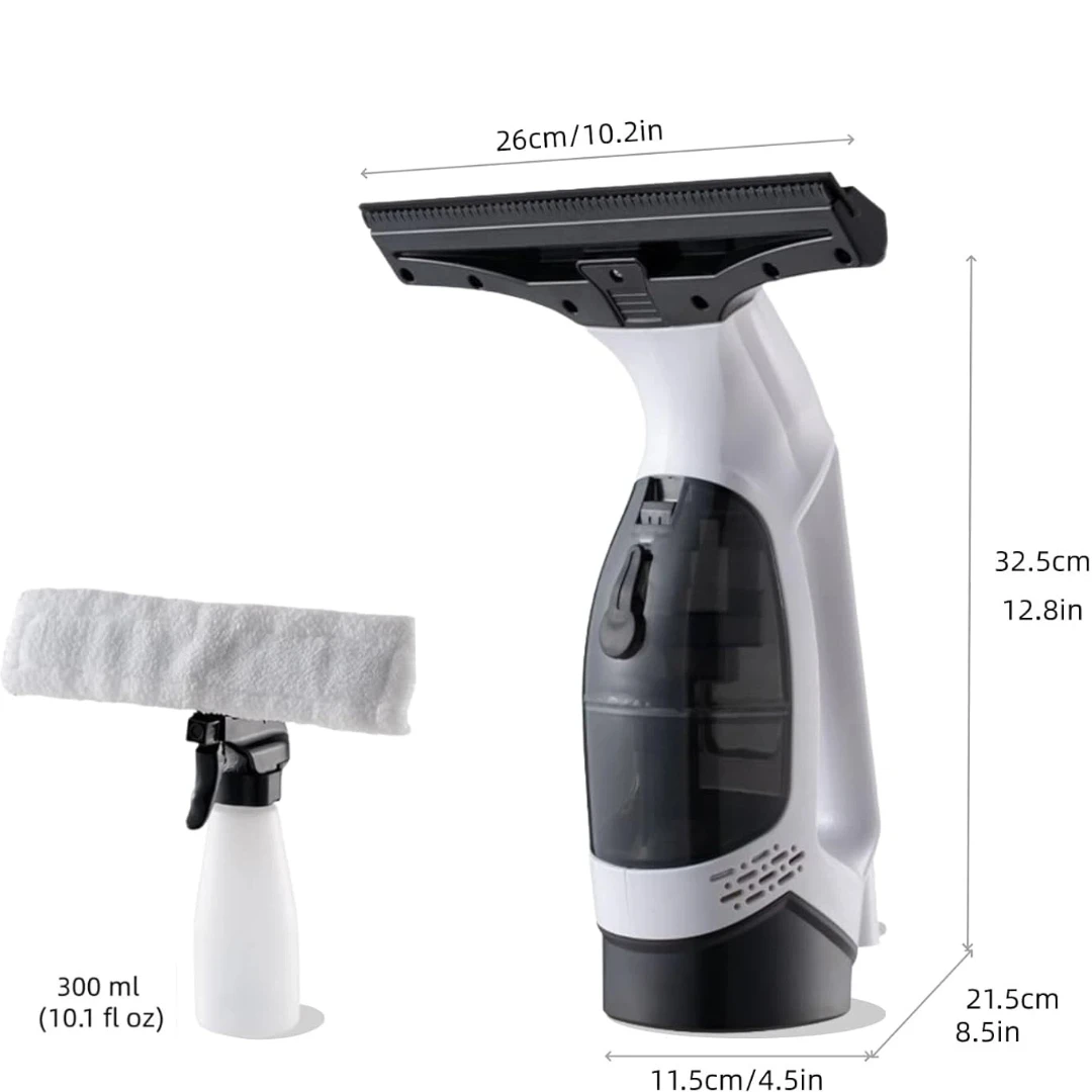 Electric Window Cleaner with Extendable Pole 3-in-1 Spray Scrub Squeegee Cleaning Tool with Detachable Sewage Tank Home Window
Electric Window Cleaner with Extendable Pole 3-in-1 Spray Scrub Squeegee Cleaning Tool with Detachable Sewage Tank Home Window