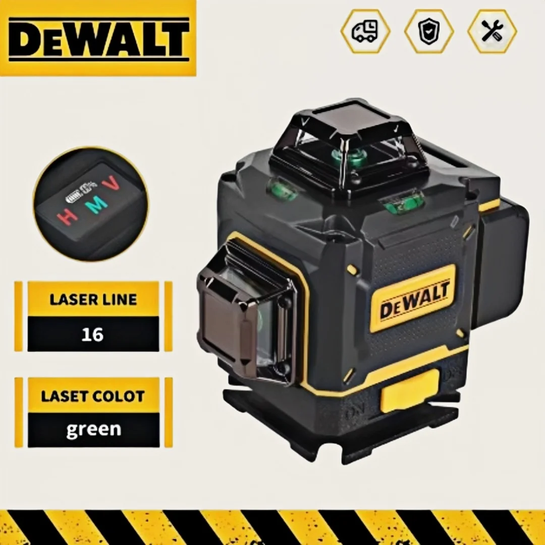 DEWALT 4D 16-Line Green Laser Level Outdoor 360° Horizontal & Vertical Cross Super Strong Precision Measurement Tool
DEWALT 4D 16-Line Green Laser Level Outdoor 360° Horizontal & Vertical Cross Super Strong Precision Measurement Tool