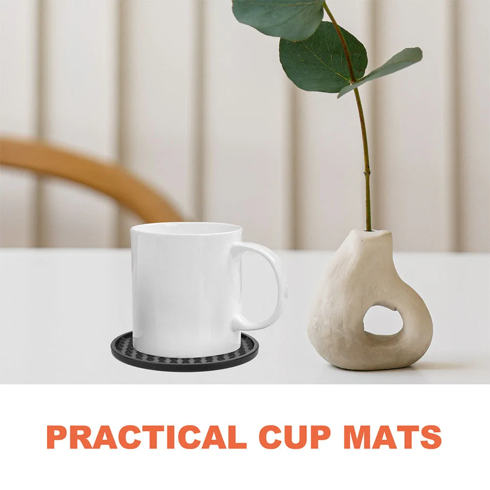 6pcs Silicone Cup Mats Heat Resistant Non-Slip Coasters For Home Kitchen Table Insulated Tumbler Pads Black Drink Coasters
6pcs Silicone Cup Mats Heat Resistant Non-Slip Coasters For Home Kitchen Table Insulated Tumbler Pads Black Drink Coasters