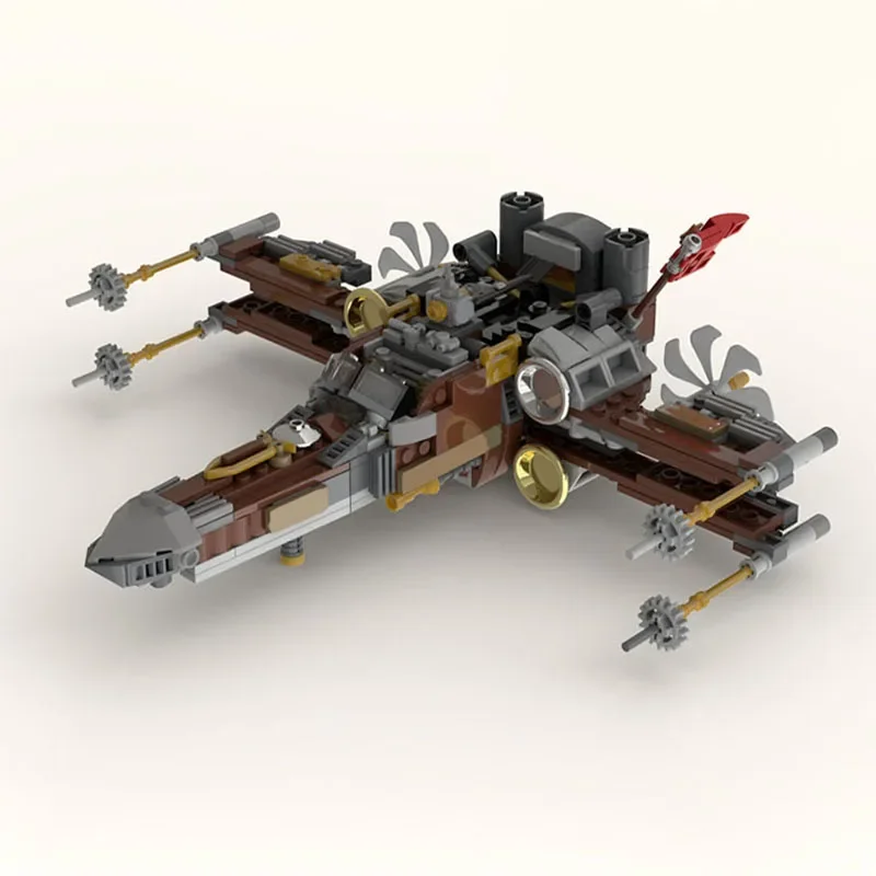 Moc 569 шт., Звездная битва, стимпанк, X-Wing, модель космического корабля, коллекционное издание, строительные блоки, техническая игрушка, креативный подарок для детей
Moc 569 шт., Звездная битва, стимпанк, X-Wing, модель космического корабля, коллекционное издание, строительные блоки, техническая игрушка, креативный подарок для детей