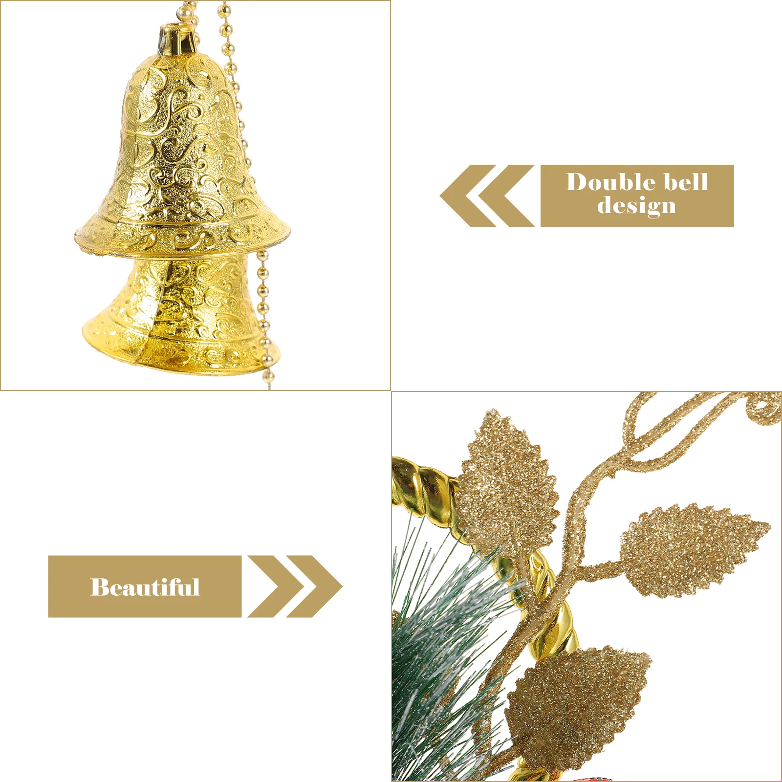 2 Pcs Christmas Bell Ornament Outdoor Decorations Ornaments Wall Hanging Bells Wind Chime
2 Pcs Christmas Bell Ornament Outdoor Decorations Ornaments Wall Hanging Bells Wind Chime