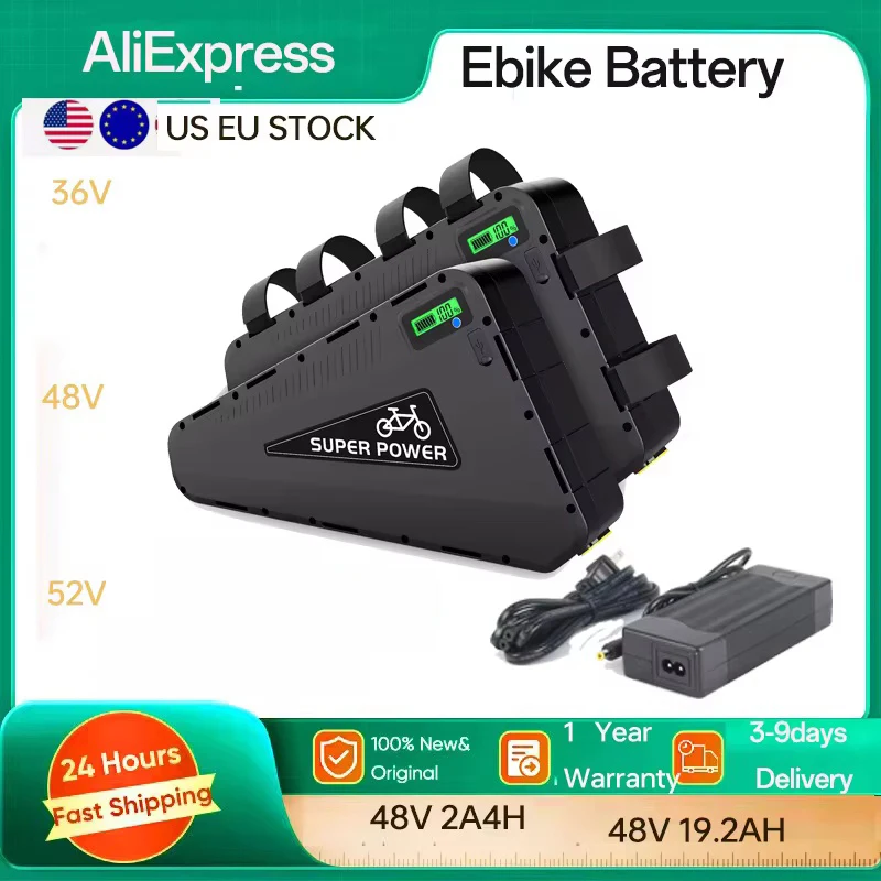 48V 30ah Triangle Ebike Battery 72V 20AH 60v 20AH Ebike Battery Electric Lithinum ion Battery High Capacity for 3000W 1800W 1500W 1000W Motor
48V 30ah Triangle Ebike Battery 72V 20AH 60v 20AH Ebike Battery Electric Lithinum ion Battery High Capacity for 3000W 1800W 1500W 1000W Motor