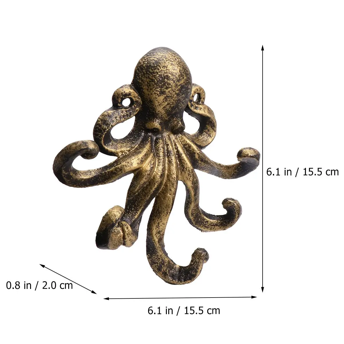 Home Key Hook Hanger Cast Animal Shape Retro Octopus Iron Heavy Duty Clothes Rack
Home Key Hook Hanger Cast Animal Shape Retro Octopus Iron Heavy Duty Clothes Rack