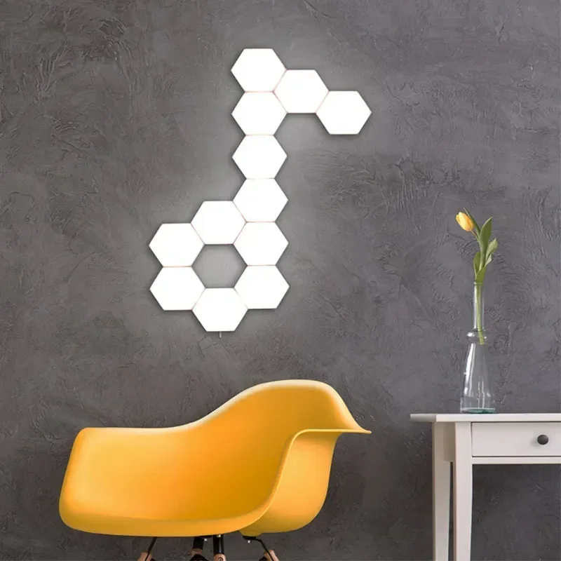 Touch Sensitive Wall Lamp Hexagonal Quantum Modular LED Night Light Hexagons Creative Decoration for Home Office
Touch Sensitive Wall Lamp Hexagonal Quantum Modular LED Night Light Hexagons Creative Decoration for Home Office