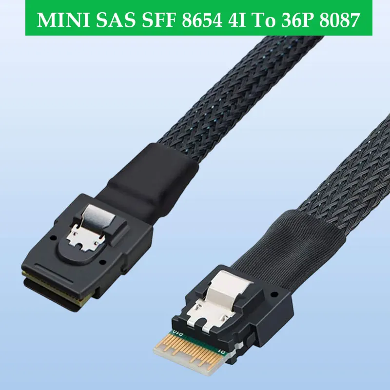 ADT-Link Slimsas MINI SAS SFF 8654 4I To 36P 8087 Internal High-speed Cable for Servers Available in Lengths Optional
ADT-Link Slimsas MINI SAS SFF 8654 4I To 36P 8087 Internal High-speed Cable for Servers Available in Lengths Optional