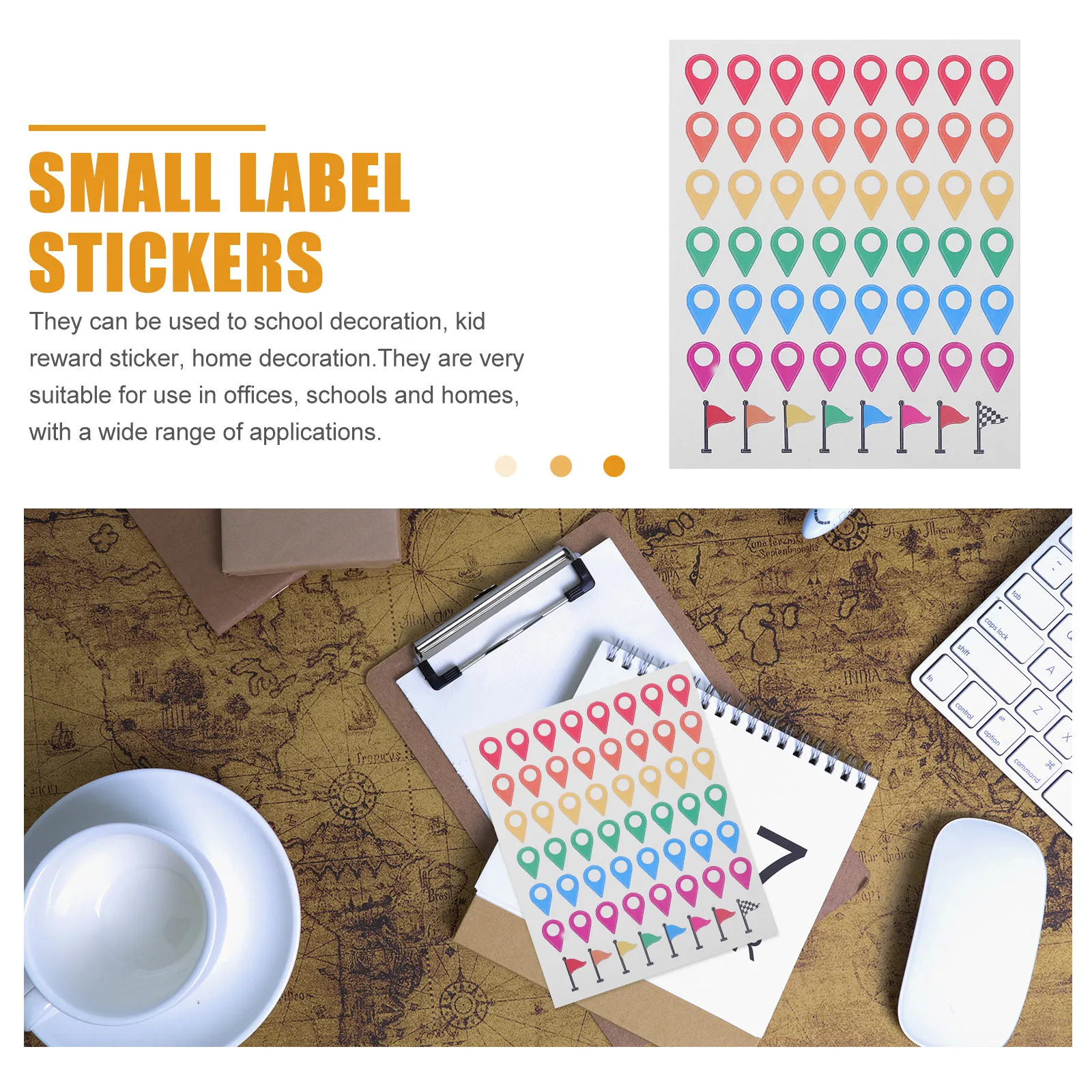 5 Sheets Transparent Adhesive Map Location Marker Stickers Color-Coded Waterproof for Travel Map Decoration Geography Teaching
5 Sheets Transparent Adhesive Map Location Marker Stickers Color-Coded Waterproof for Travel Map Decoration Geography Teaching