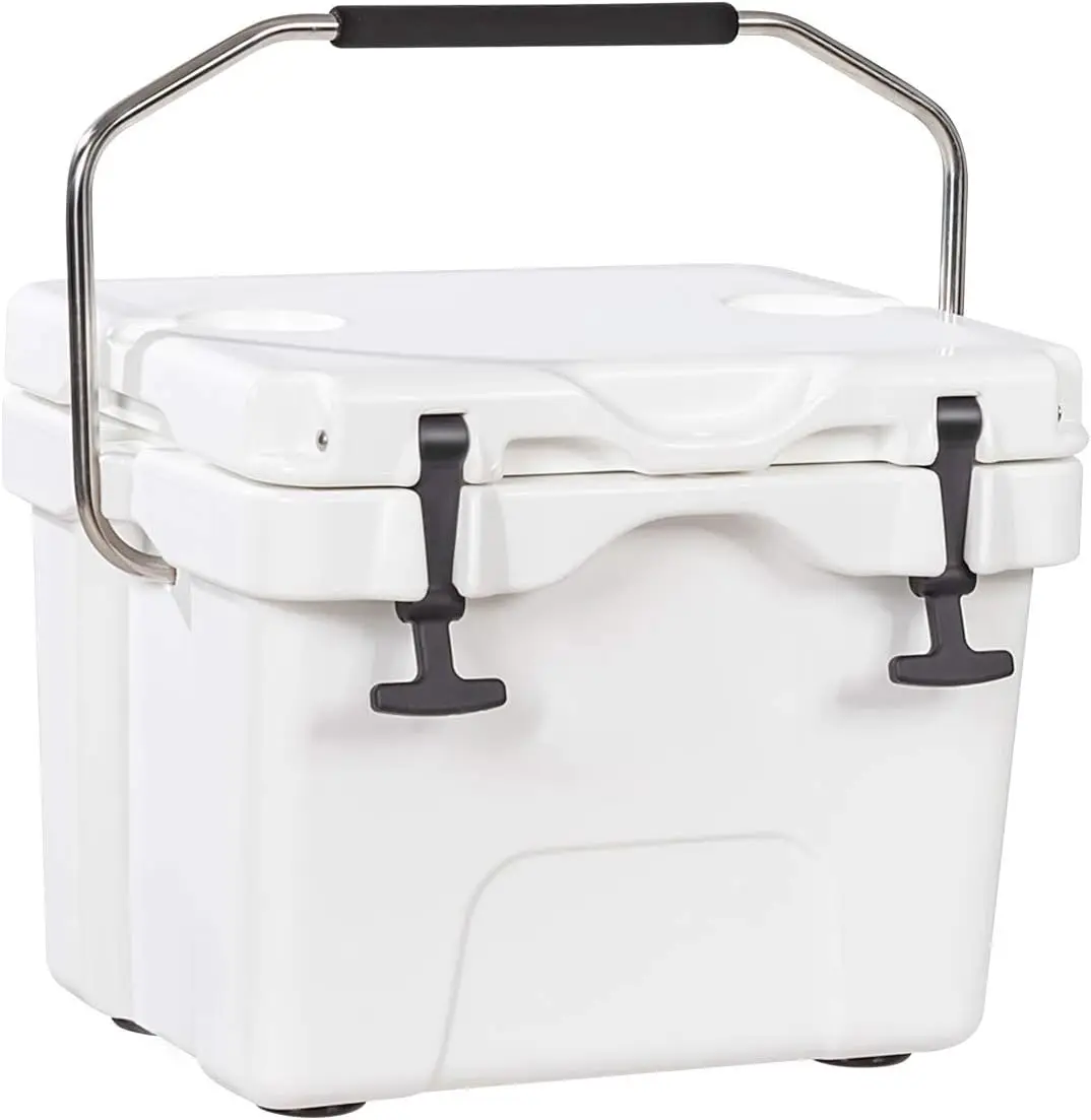 Goplus 16 Quart Cooler, 24-Can Capacity Ice Chest with 2 Cup Holders, 3-5 Days Ice Retention, Portable Insulated Ice Box
Goplus 16 Quart Cooler, 24-Can Capacity Ice Chest with 2 Cup Holders, 3-5 Days Ice Retention, Portable Insulated Ice Box