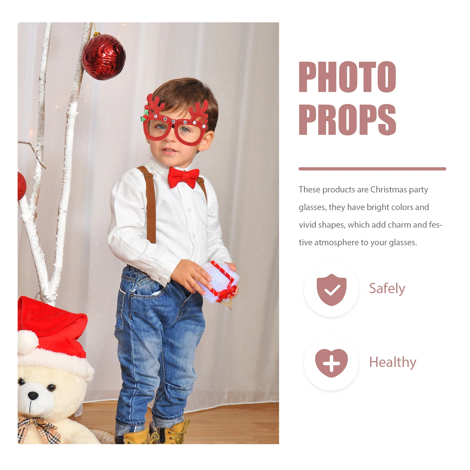 6 Pcs Christmas Glasses Frames Decorative Eyeglasses Xmas Party Cartoon Antler Design Decorations 
6 Pcs Christmas Glasses Frames Decorative Eyeglasses Xmas Party Cartoon Antler Design Decorations