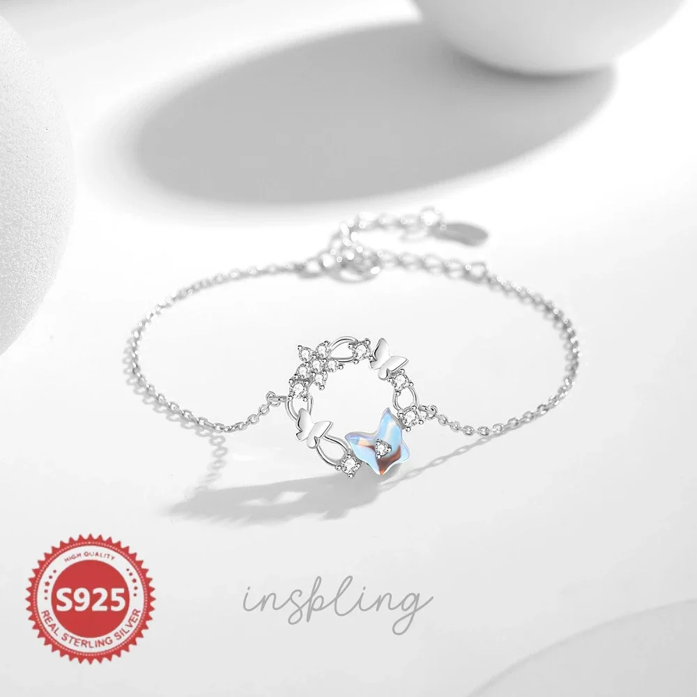 S925 Sterling Silver Moonstone Butterfly Bracelet, Perfect for Students, Versatile and Stylish, Featuring A Unique Floral Design
S925 Sterling Silver Moonstone Butterfly Bracelet, Perfect for Students, Versatile and Stylish, Featuring A Unique Floral Design