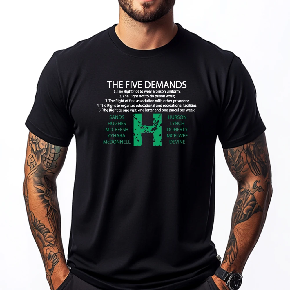 Bobby Sands And The Hunger Strike 5 Demands Irish Republican Big And Tall T Shirts Gifts For Men Tops & Tees
Bobby Sands And The Hunger Strike 5 Demands Irish Republican Big And Tall T Shirts Gifts For Men Tops & Tees