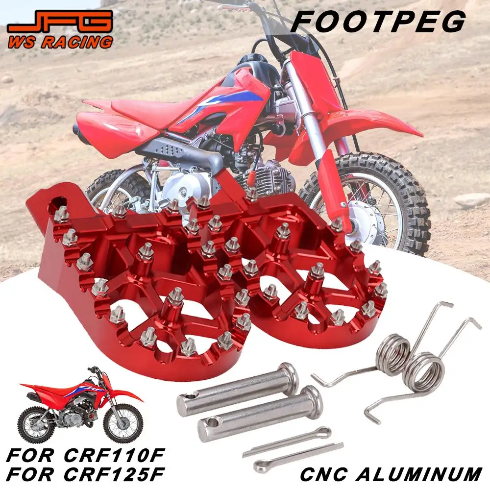 Motorcycle Footpeg For HONDA CRF110F 2013-2022 CRF125F 2014-2023 CNC Foot Pegs Rests Pedals Dirt Bike Motocross Parts Aluminum
Motorcycle Footpeg For HONDA CRF110F 2013-2022 CRF125F 2014-2023 CNC Foot Pegs Rests Pedals Dirt Bike Motocross Parts Aluminum