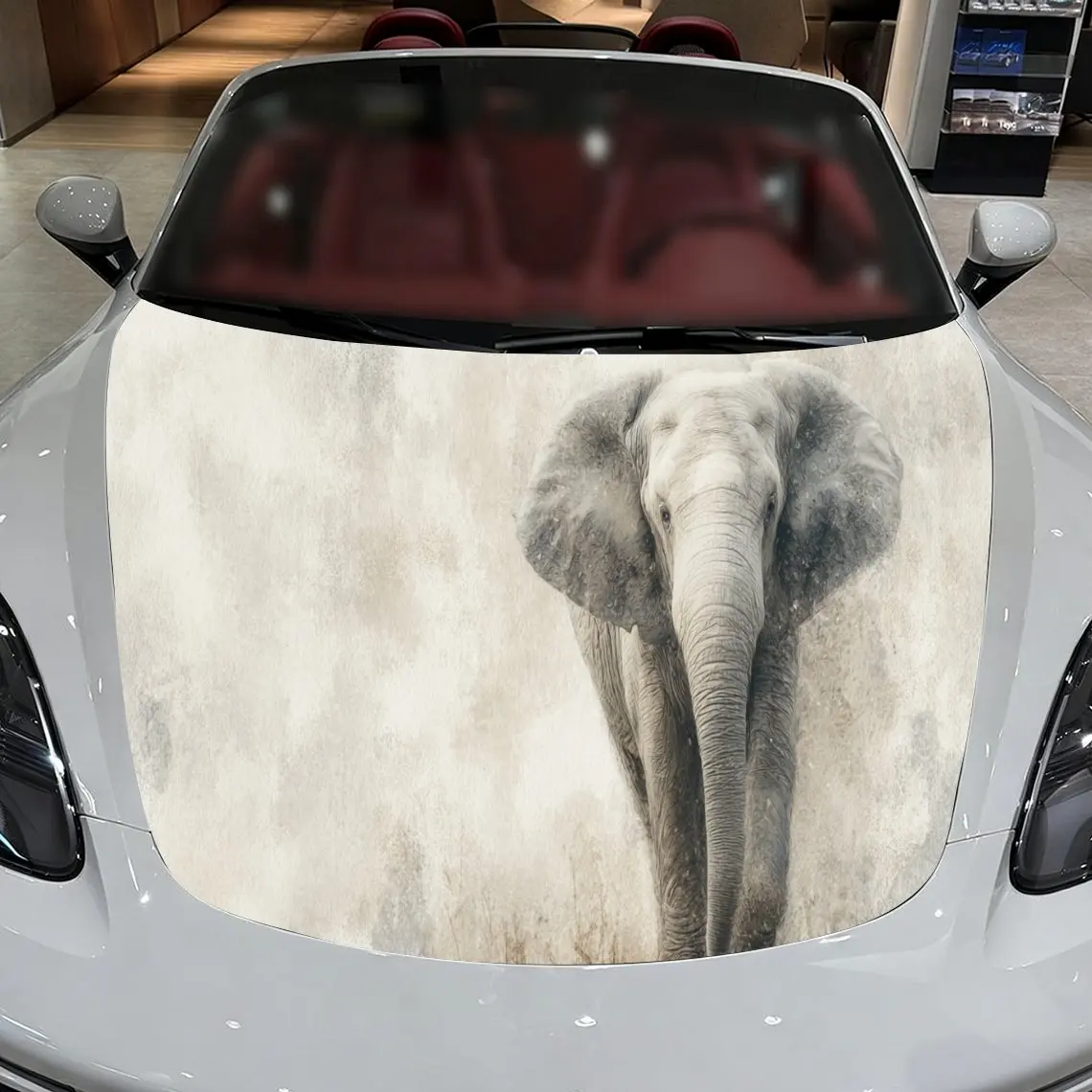 Car Decals An Elephant Design with Textured Background & Artistic, Majestic Visual Details Car Hood Sticker, Waterproof Self - A
Car Decals An Elephant Design with Textured Background & Artistic, Majestic Visual Details Car Hood Sticker, Waterproof Self - A