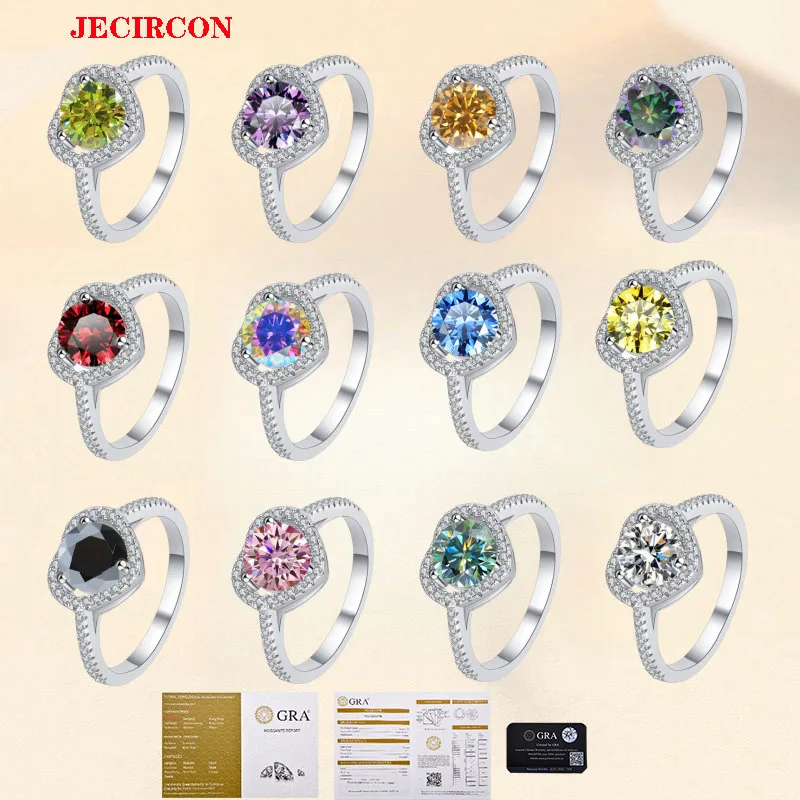 JECIRCON S925 стерлингового серебра красочное кольцо с муассанитом для женщин 1 карат темперамент в форме сердца модные обручальные украшения подарок
JECIRCON S925 стерлингового серебра красочное кольцо с муассанитом для женщин 1 карат темперамент в форме сердца модные обручальные украшения подарок