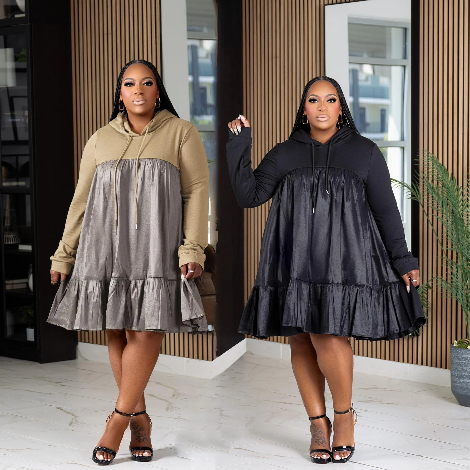 Large Size Women's Spliced Hooded Sweatshirt Long Sleeve Elegant Business Polyester Fiber Princess Dress Style Long Skirt
Large Size Women's Spliced Hooded Sweatshirt Long Sleeve Elegant Business Polyester Fiber Princess Dress Style Long Skirt