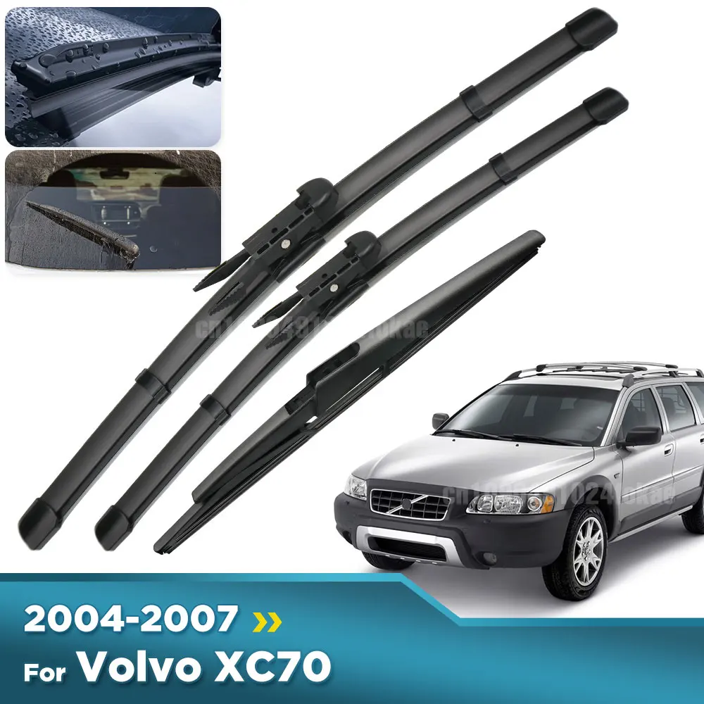 For Volvo XC70 2004-2007 2005 2006 Wiper Front & Rear Wiper Blades Windshield Windscreen Window Brushes 24"+22"+15"
For Volvo XC70 2004-2007 2005 2006 Wiper Front & Rear Wiper Blades Windshield Windscreen Window Brushes 24"+22"+15"