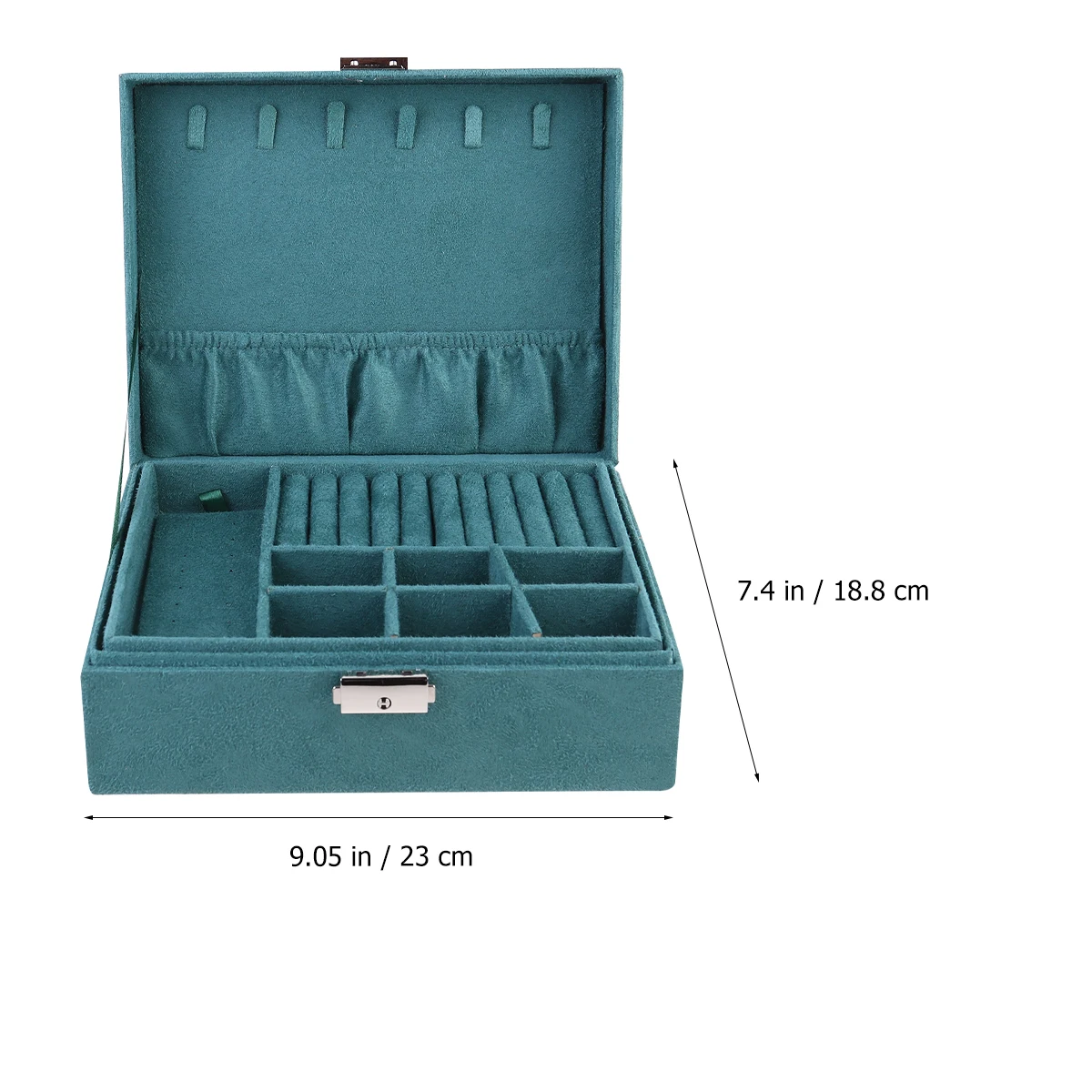 Jewelry Box with Lock Large Capacity Storage Container for Necklaces Rings Earrings Travel Organizer Dustproof Scratch Resistant
Jewelry Box with Lock Large Capacity Storage Container for Necklaces Rings Earrings Travel Organizer Dustproof Scratch Resistant