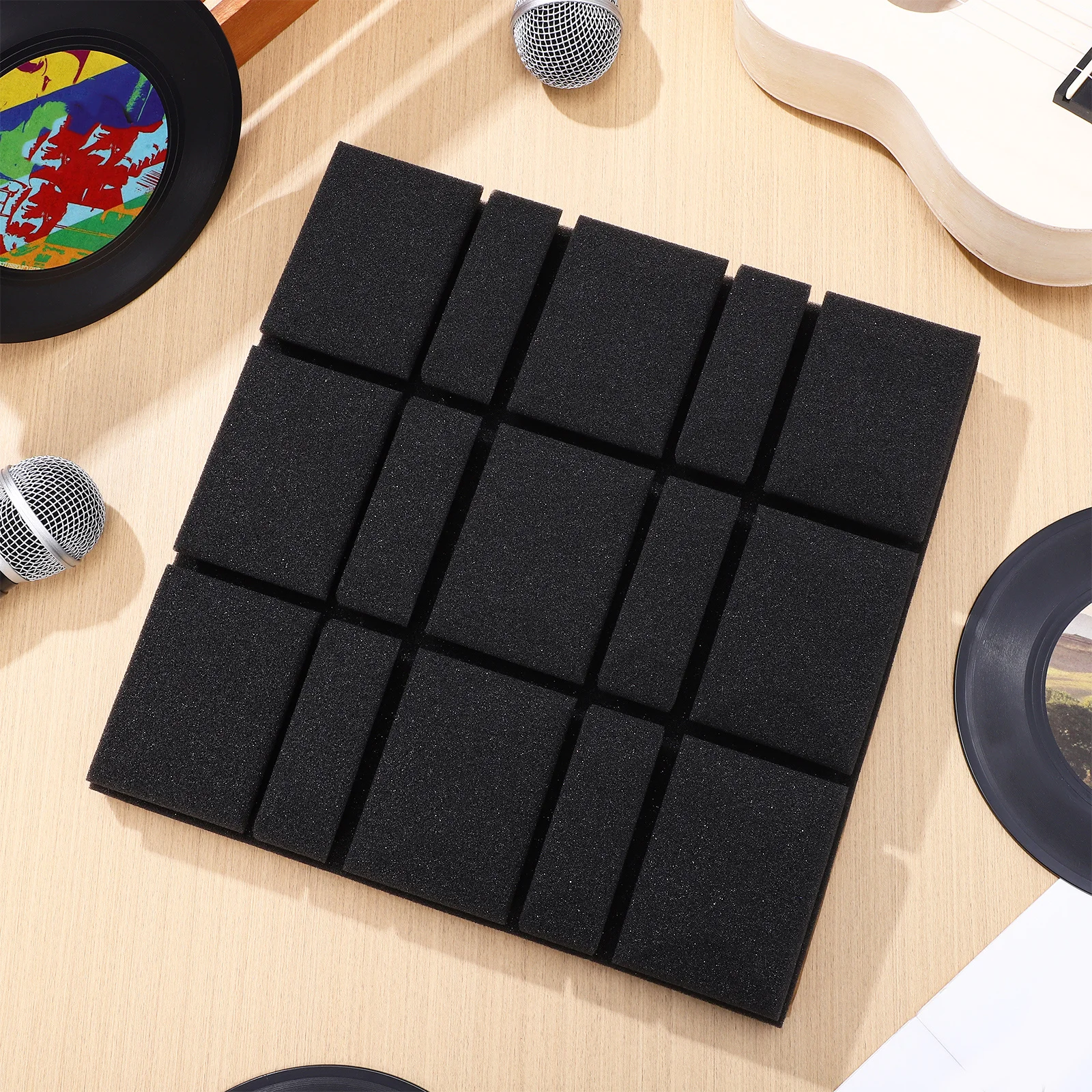 12Pcs Sound Absorption Panels Self Adhesive Durable Noise Isolation for Walls Ktv Bedroom Theater Acoustic Panels
12Pcs Sound Absorption Panels Self Adhesive Durable Noise Isolation for Walls Ktv Bedroom Theater Acoustic Panels