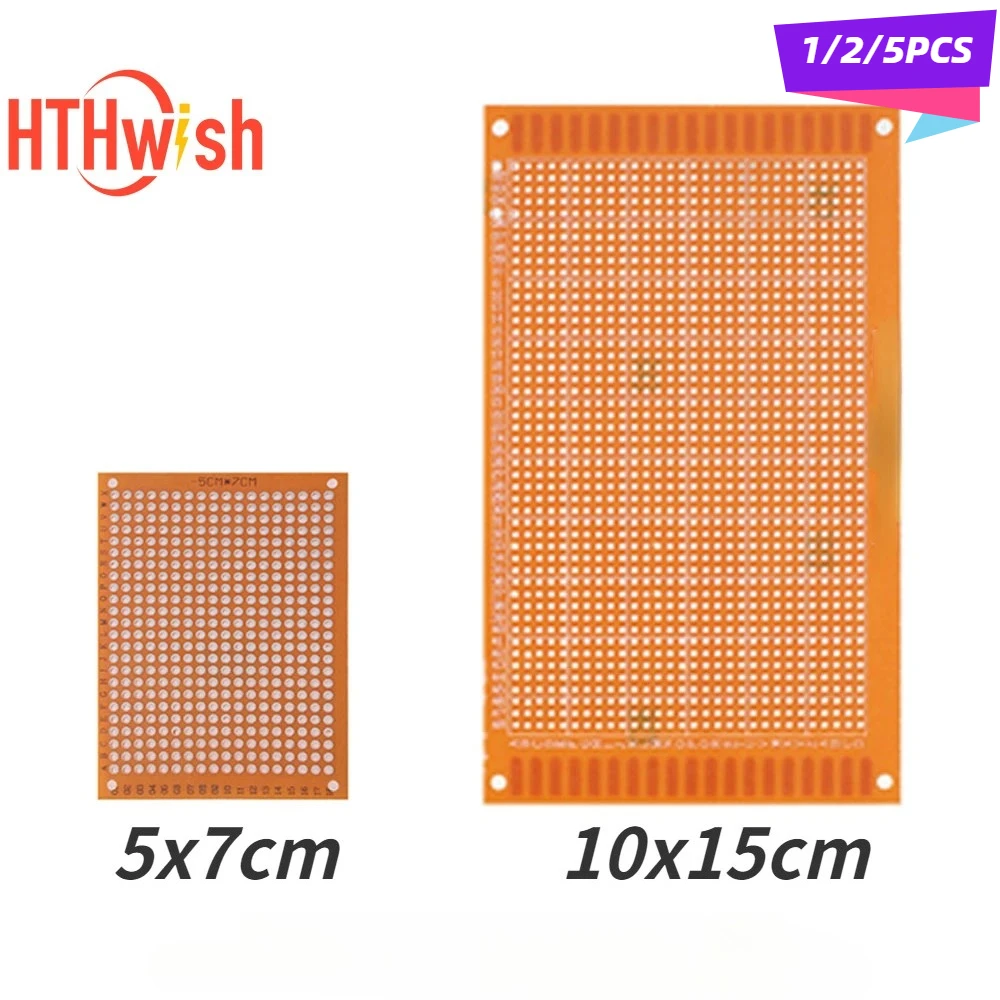 1/2/5PCS Single Side PCB Board 5x7cm 10x15cm Universal Printed Circuit Board Diy Electronic Copper Plate
1/2/5PCS Single Side PCB Board 5x7cm 10x15cm Universal Printed Circuit Board Diy Electronic Copper Plate