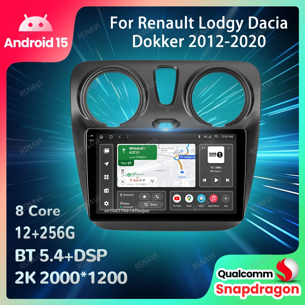 Car Radio Android 15 For Renault Lodgy Dacia Dokker 2012-2020 Wireless Carplay Auto 4G LTE DVD GPS Head Unit Qualcomm BT Stereo
Car Radio Android 15 For Renault Lodgy Dacia Dokker 2012-2020 Wireless Carplay Auto 4G LTE DVD GPS Head Unit Qualcomm BT Stereo