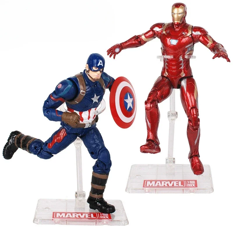 Marvel Avengers Stand Series Action Figure Model PVC Mobile Joint Iron Man Captain America Spider Man Collectibles Ornament Gift
Marvel Avengers Stand Series Action Figure Model PVC Mobile Joint Iron Man Captain America Spider Man Collectibles Ornament Gift