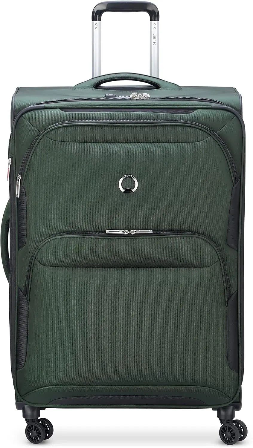 Expandable Softside Luggage with Spinner Wheels, Green Checked-Large 28 Inch for Travel
Expandable Softside Luggage with Spinner Wheels, Green Checked-Large 28 Inch for Travel