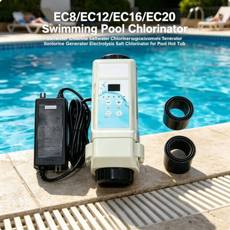 Salt Water Chlorinator Generator EC8/EC12/EC16/EC20 24V Swimming Pool Spa Hot Tub Electrolysis Cell Automatic Salt Chlorine
Salt Water Chlorinator Generator EC8/EC12/EC16/EC20 24V Swimming Pool Spa Hot Tub Electrolysis Cell Automatic Salt Chlorine