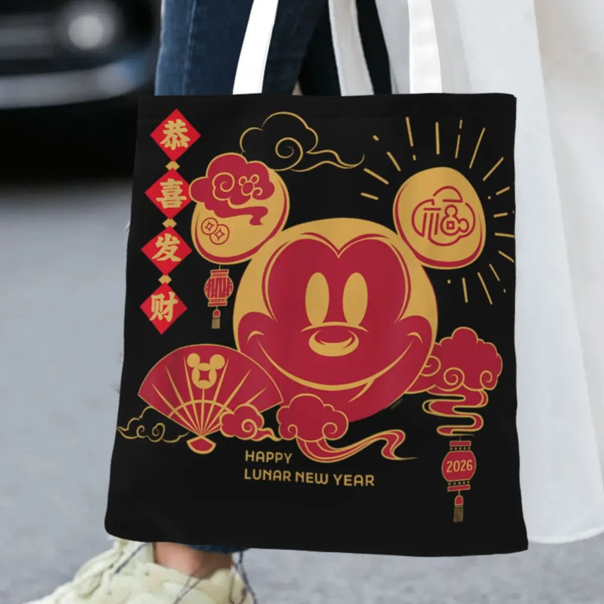 Mickey Mouse Chinese Happy Lunar New Year 2026 Shopper Bag Print Shopping Bags Women Stylish Tote Bag Cloth Female Handbags
Mickey Mouse Chinese Happy Lunar New Year 2026 Shopper Bag Print Shopping Bags Women Stylish Tote Bag Cloth Female Handbags