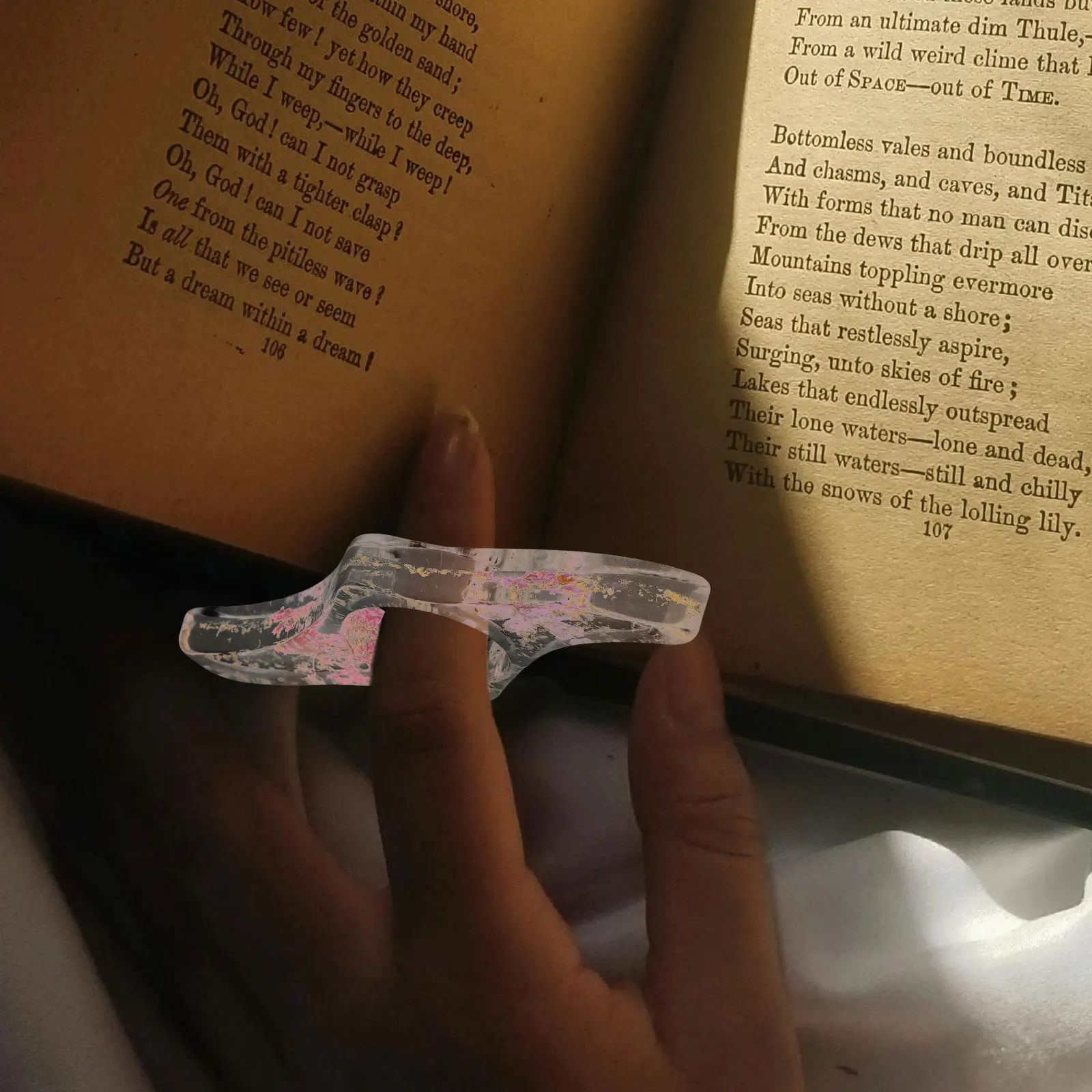 Flower Bookmark Ring Page Holder Portable Book Accessories for Reading Multi Function Thumb Spreaders Bookmarks
Flower Bookmark Ring Page Holder Portable Book Accessories for Reading Multi Function Thumb Spreaders Bookmarks