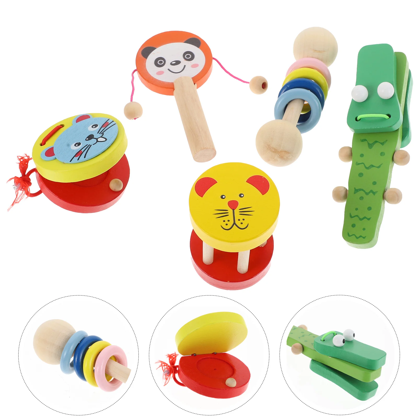 5pcs Wooden Orff Musical Instruments Kindergarten Castanets Kids Teaching Aids Children's Castanet Plaything
5pcs Wooden Orff Musical Instruments Kindergarten Castanets Kids Teaching Aids Children's Castanet Plaything