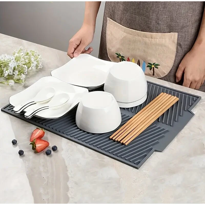 Food Grade Silicone Drain Pad Drying Mat Pots Dish Drain Mat Kitchen Tableware Non-slip Mats Anti-scald Coaster Kitchen Utensils
Food Grade Silicone Drain Pad Drying Mat Pots Dish Drain Mat Kitchen Tableware Non-slip Mats Anti-scald Coaster Kitchen Utensils