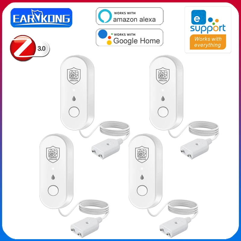 Ewelink Zigbee Water Leak Sensor Bathroom Overflow Leakage Detector Smart Home Alarm App Control Support Alexa Work With Gateway
Ewelink Zigbee Water Leak Sensor Bathroom Overflow Leakage Detector Smart Home Alarm App Control Support Alexa Work With Gateway
