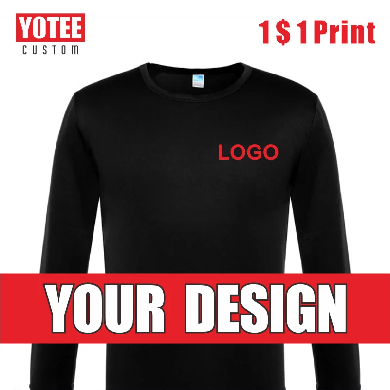 YOTEE Customized Logo Polyester T-shirt Spring and Autumn Men's T-shirt Outdoor Sports Long Sleeve O-neck Solid Color Casual T
YOTEE Customized Logo Polyester T-shirt Spring and Autumn Men's T-shirt Outdoor Sports Long Sleeve O-neck Solid Color Casual T