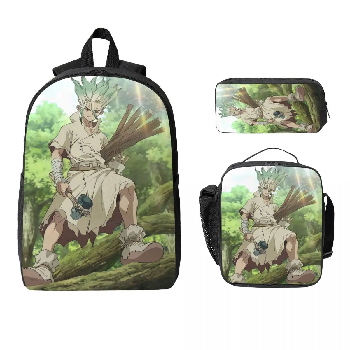 Dr Stones Anime Manga Kids Backpack Lunch Box Pen Bags for Boys Girls Preschool Backpacks Schoolbag Bookbag Set
Dr Stones Anime Manga Kids Backpack Lunch Box Pen Bags for Boys Girls Preschool Backpacks Schoolbag Bookbag Set