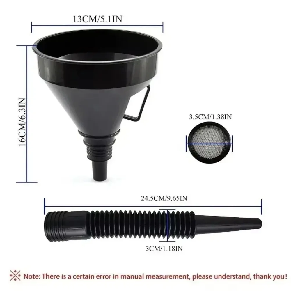 Universal Motorcycle Truck Oil Petrol Diesel Fuel for Car Engine Refueling Funnels with Filter Extension Pipe New
Universal Motorcycle Truck Oil Petrol Diesel Fuel for Car Engine Refueling Funnels with Filter Extension Pipe New