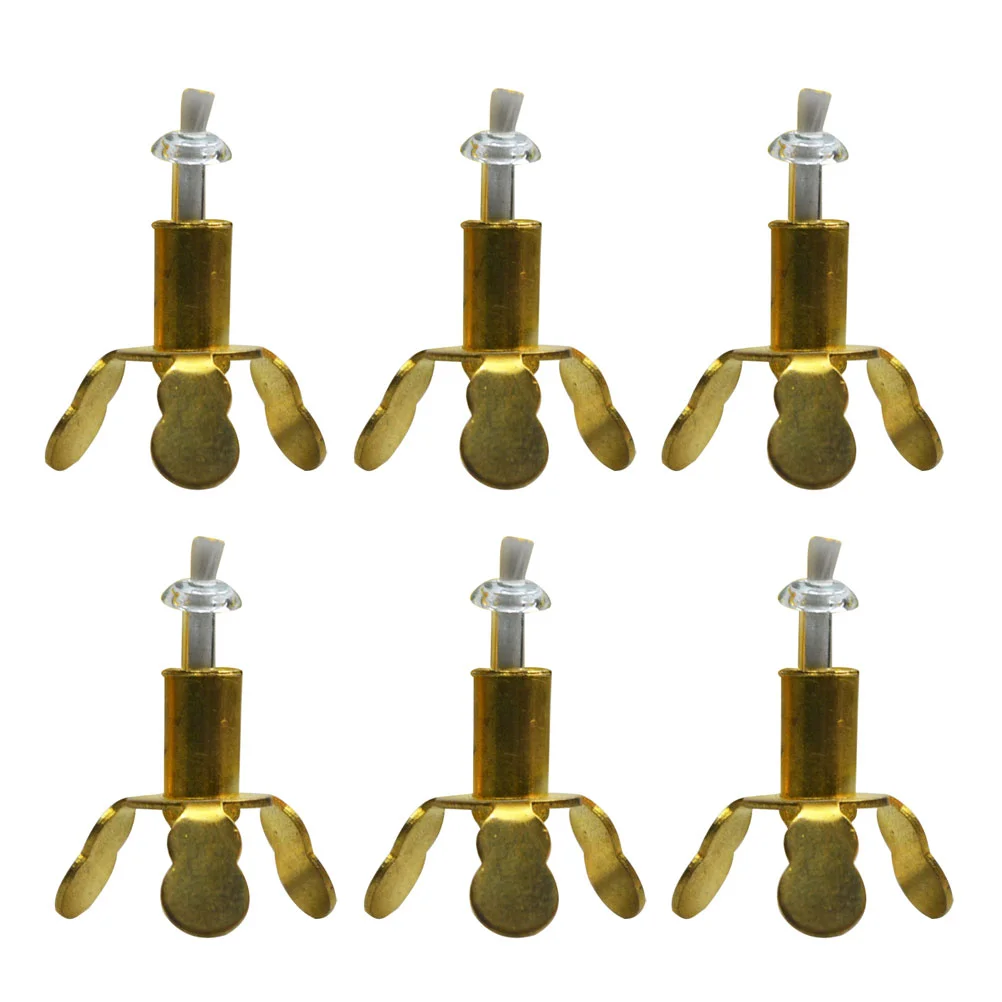 6 Pcs Wick Holder Temple Stand Home Candlestick Copper Lamp Holders Oil Supplies Three-legged Rack Accessories
6 Pcs Wick Holder Temple Stand Home Candlestick Copper Lamp Holders Oil Supplies Three-legged Rack Accessories