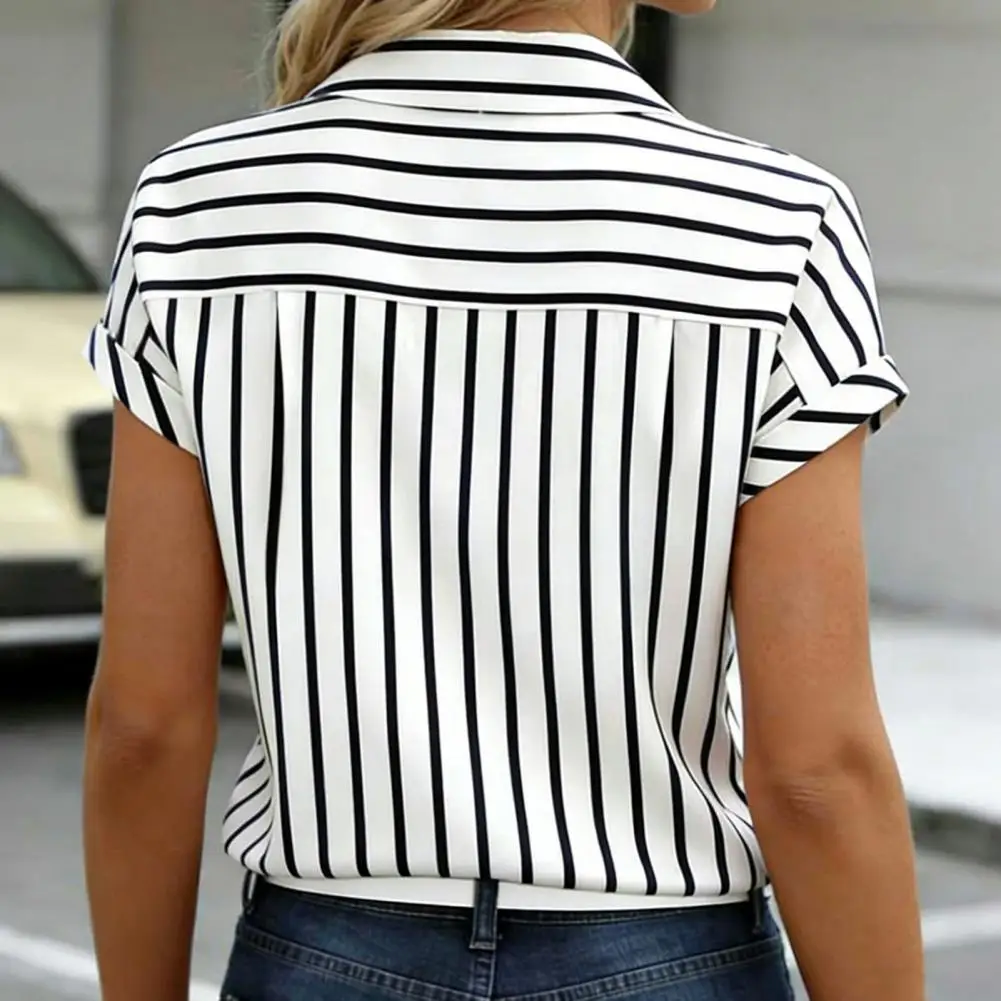 Women Shirt Loose Fit Shirt Women’s Drop Shoulder Shirt Striped Short Sleeve Blouse Loose Fit Summer Top with Button Placket
Women Shirt Loose Fit Shirt Women’s Drop Shoulder Shirt Striped Short Sleeve Blouse Loose Fit Summer Top with Button Placket
