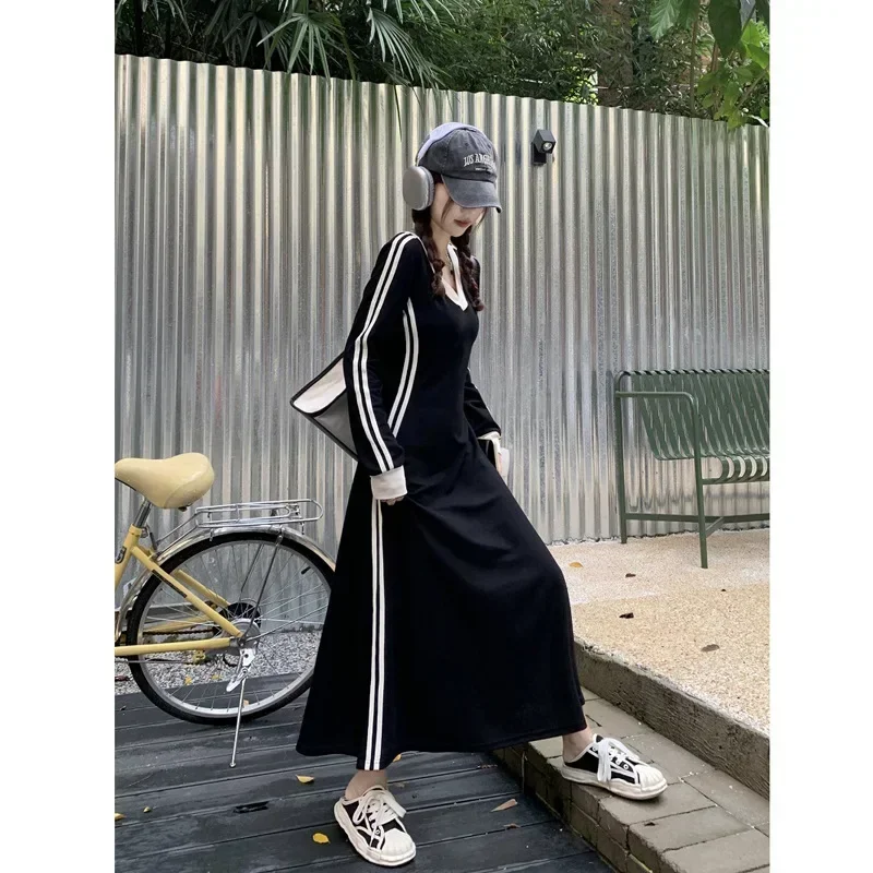 Plus Size 4xl 5xl Casual Slim Long Sleeve Dresses Summer Black Office Lady Womens Clothing Spring Korean Fashion Elegant Dress
Plus Size 4xl 5xl Casual Slim Long Sleeve Dresses Summer Black Office Lady Womens Clothing Spring Korean Fashion Elegant Dress
