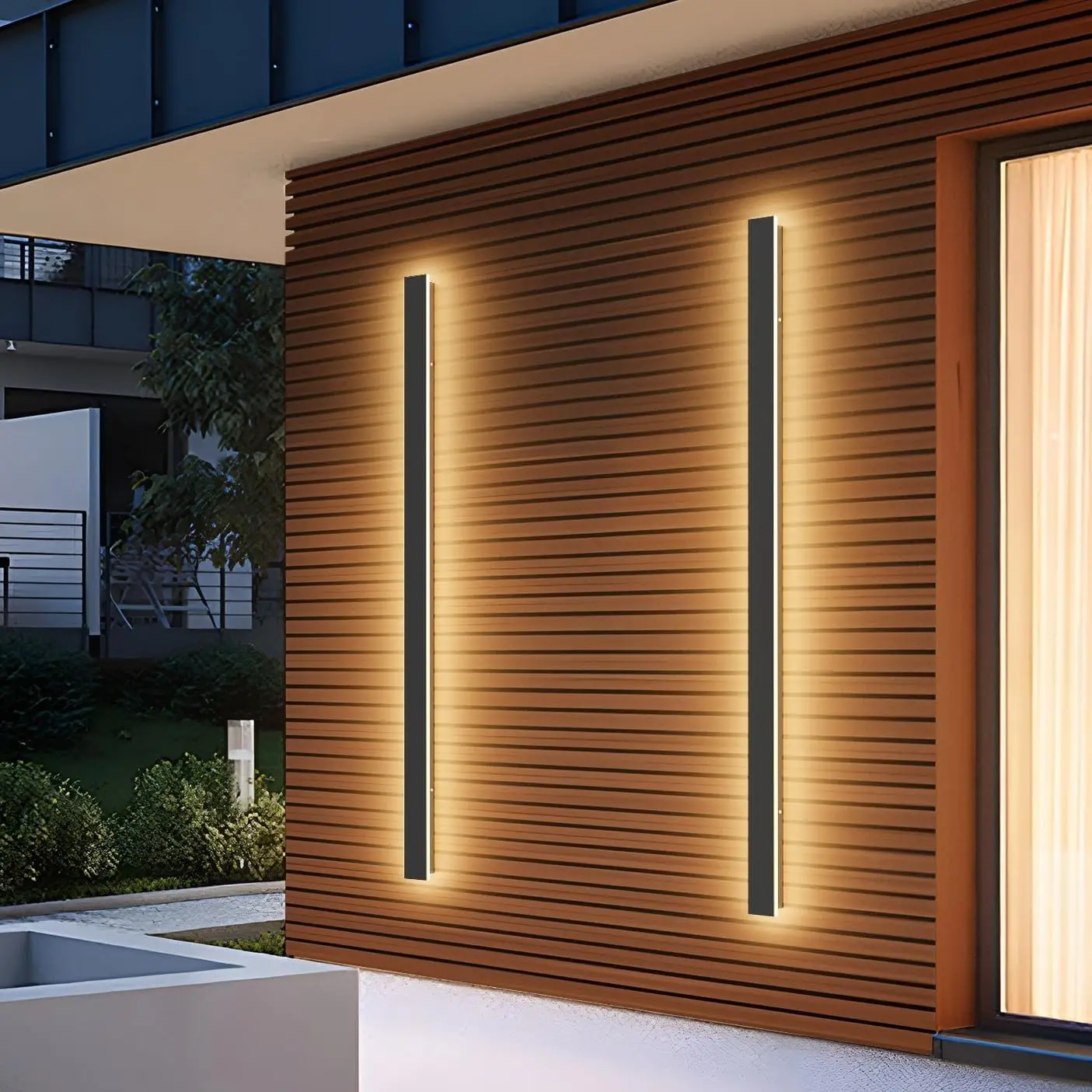 2 Pack 40Inch Outdoor LED Wall Lights, IP65 Waterproof Modern Exterior Fixtures for Porch Courtyard
2 Pack 40Inch Outdoor LED Wall Lights, IP65 Waterproof Modern Exterior Fixtures for Porch Courtyard