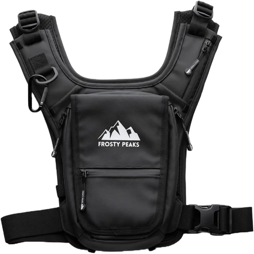 Minimalist Chest Rig Outdoor Pack with Phone Pouch and Dual Side Pockets in Black
Minimalist Chest Rig Outdoor Pack with Phone Pouch and Dual Side Pockets in Black
