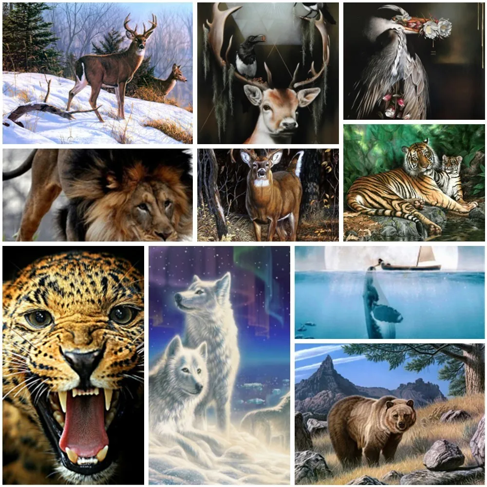 Wild Animals Printed 11CT Cross-Stitch Embroidery Complete Kit DMC Threads Hobby Handmade Knitting Craft Package Counted Sales
Wild Animals Printed 11CT Cross-Stitch Embroidery Complete Kit DMC Threads Hobby Handmade Knitting Craft Package Counted Sales