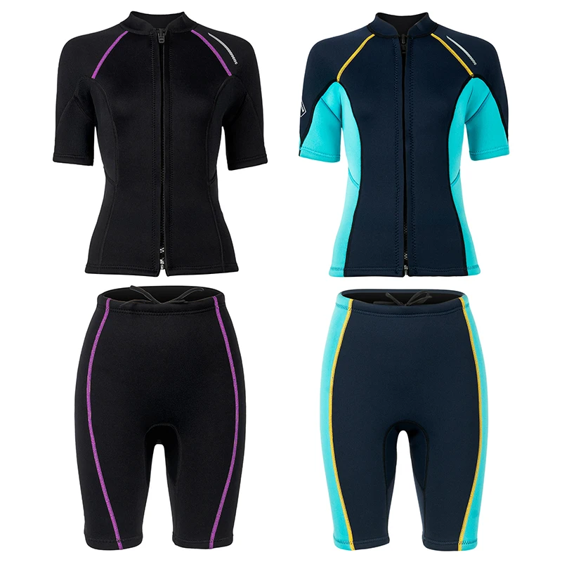 Women 1.5MM Shorty Wetsuit MenShort Sleev Diving Suit Front Zip Wetsuit for Diving Snorkeling Surfing Swimming Kayaking Scuba
Women 1.5MM Shorty Wetsuit MenShort Sleev Diving Suit Front Zip Wetsuit for Diving Snorkeling Surfing Swimming Kayaking Scuba