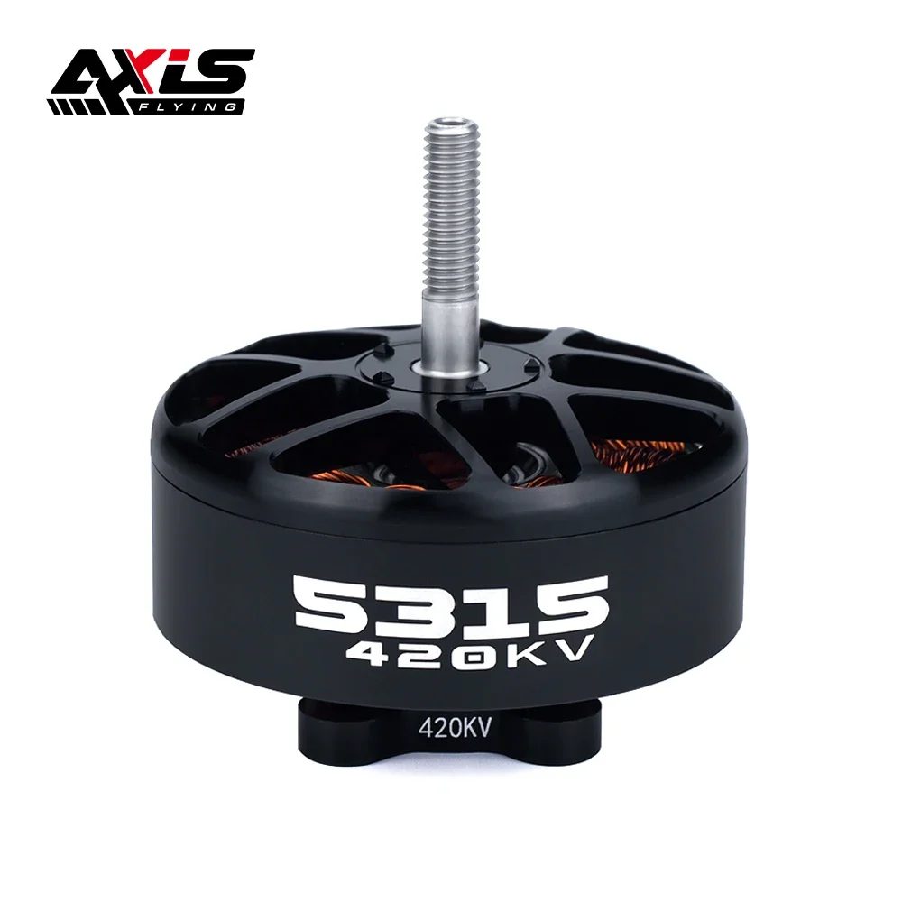 Axisflying 5315 Brushless Motor 420KV 6-8S for 15inch FPV Long Range Drone DIY Part- New Launch Large FPV Motor
Axisflying 5315 Brushless Motor 420KV 6-8S for 15inch FPV Long Range Drone DIY Part- New Launch Large FPV Motor