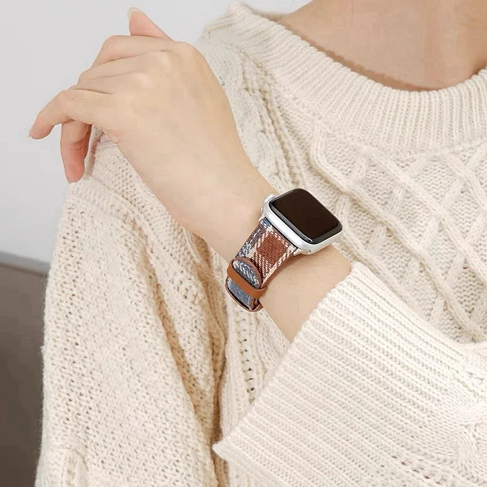Superior Maillard Wool Plaid Braid Strap For Apple Watch band 44mm 40 45 41 49 42 38 Winter band For Series 9 8 SE 7 6 5 4 3
Superior Maillard Wool Plaid Braid Strap For Apple Watch band 44mm 40 45 41 49 42 38 Winter band For Series 9 8 SE 7 6 5 4 3