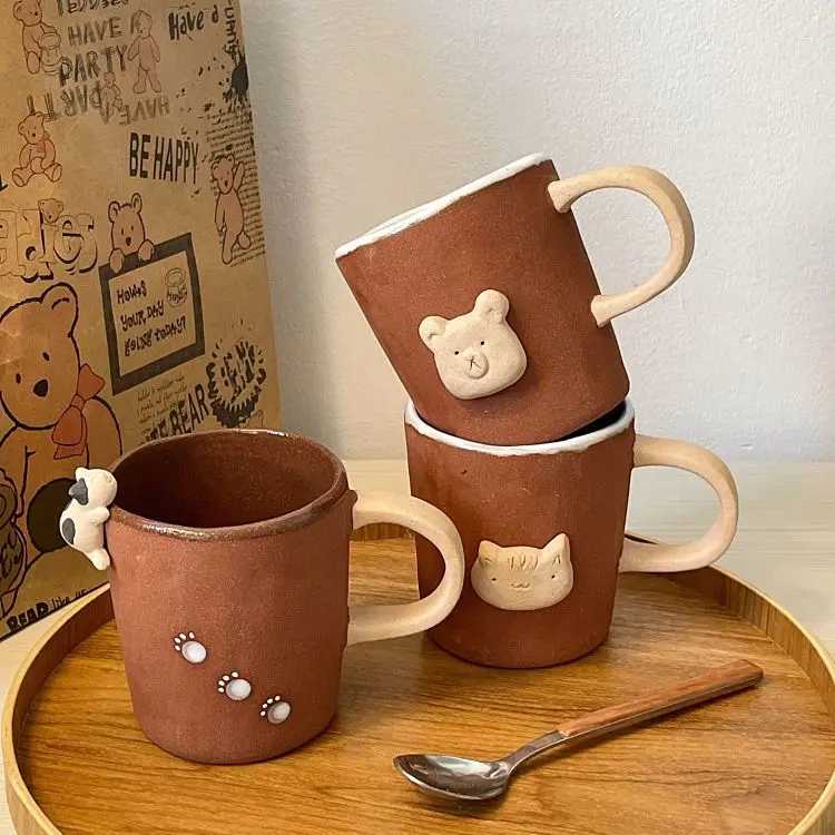 Vintage Handmade Cartoon Ceramics Coffee Mug 3D Cat Creative Water Cup Handle Irregular Breakfast Milk Office Drink Cup
Vintage Handmade Cartoon Ceramics Coffee Mug 3D Cat Creative Water Cup Handle Irregular Breakfast Milk Office Drink Cup